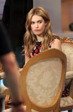 LILY JAMES at Good Morning America in New York