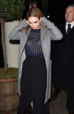 LILY JAMES Leaves a Party in London 1903