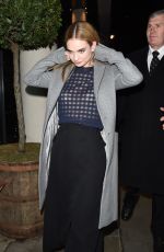 LILY JAMES Leaves a Party in London 1903