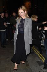 LILY JAMES Leaves a Party in London 1903