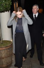 LILY JAMES Leaves a Party in London 1903