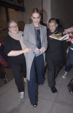 LILY JAMES Leaves BBC Radio 1 Studios in London