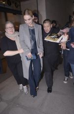 LILY JAMES Leaves BBC Radio 1 Studios in London