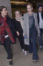 LILY JAMES Leaves BBC Radio 1 Studios in London