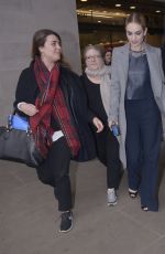 LILY JAMES Leaves BBC Radio 1 Studios in London
