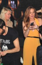 LINDSAY LOHAN at Club 79 in Paris