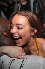 LINDSAY LOHAN at Club 79 in Paris