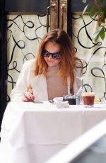 LINDSAY LOHAN Out for Lunch in London 2403