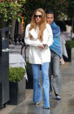 LINDSAY LOHAN Out for Lunch in London 2403