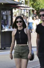 LUCY HALE in Shorts Out and About in Los Angeles 0703