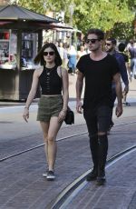 LUCY HALE in Shorts Out and About in Los Angeles 0703
