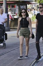 LUCY HALE in Shorts Out and About in Los Angeles 0703
