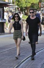 LUCY HALE in Shorts Out and About in Los Angeles 0703