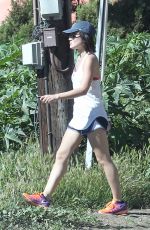LUCY HALE in SHorts Out Hiking at Runyon Canyon 1303