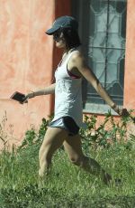 LUCY HALE in SHorts Out Hiking at Runyon Canyon 1303