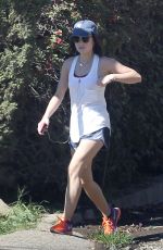 LUCY HALE in SHorts Out Hiking at Runyon Canyon 1303