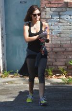 LUCY HALE Leaves a Gym in Los Angeles