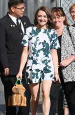 MAISIE WILLIAMS at Jimmy Kimmel Live! in Los Angeles 2403