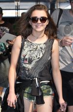 MAISIE WILLIAMS in Shorts at LAX Airport in Los Angeles 2603