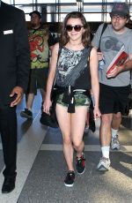 MAISIE WILLIAMS in Shorts at LAX Airport in Los Angeles 2603