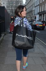 MARIA FOWLER in Leggings Out in London 0403