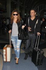 MARIA MENOUNOS in Ripped Jeans at LAX Airport 2303