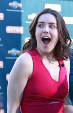 MEGAN BOONE on the Set of Extra in Universal City