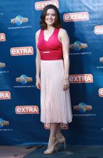 MEGAN BOONE on the Set of Extra in Universal City