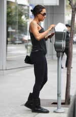 MELANIE BROWN in Tights Heading to a Gym in Los Angeles