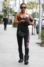 MELANIE BROWN in Tights Heading to a Gym in Los Angeles