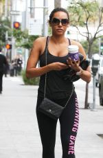 MELANIE BROWN in Tights Heading to a Gym in Los Angeles