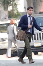 MELISSA BENOIST on the Set of Supergirl in Los Angeles 1003