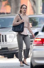 MELISSA BENOIST on the Set of Supergirl in Los Angeles 1003