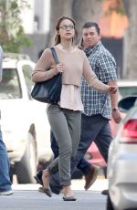 MELISSA BENOIST on the Set of Supergirl in Los Angeles 1003