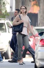 MELISSA BENOIST on the Set of Supergirl in Los Angeles 1003