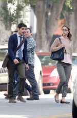 MELISSA BENOIST on the Set of Supergirl in Los Angeles 1003