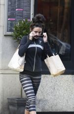 MICHELLE KEEGAN in Leggings Out in Manchester 0703