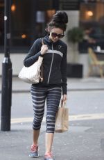 MICHELLE KEEGAN in Leggings Out in Manchester 0703