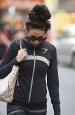 MICHELLE KEEGAN in Leggings Out in Manchester 0703