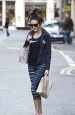 MICHELLE KEEGAN in Leggings Out in Manchester 0703