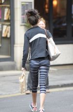 MICHELLE KEEGAN in Leggings Out in Manchester 0703