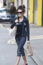 MICHELLE KEEGAN in Leggings Out in Manchester 0703
