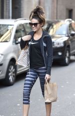 MICHELLE KEEGAN in Leggings Out in Manchester 0703