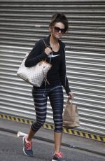 MICHELLE KEEGAN in Leggings Out in Manchester 0703