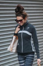 MICHELLE KEEGAN in Leggings Out in Manchester 0703