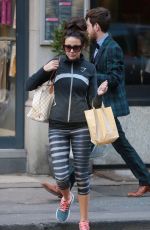 MICHELLE KEEGAN in Leggings Out in Manchester 0703
