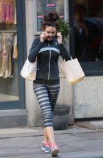 MICHELLE KEEGAN in Leggings Out in Manchester 0703