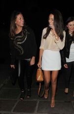 MICHELLE KEEGAN Leaves Sheesh Restaurant in Chigwell