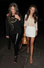 MICHELLE KEEGAN Leaves Sheesh Restaurant in Chigwell