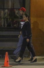 MILA KUNIS and Ashton Kutcher Night Out in Venice